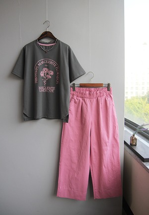 스판워싱통-pants(핑크)