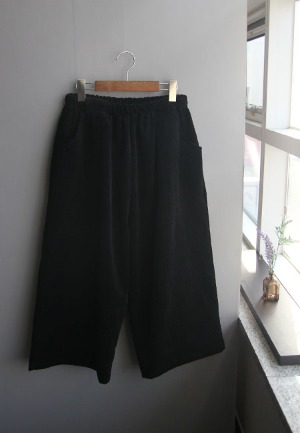 겨울골덴9부-pants(블랙)